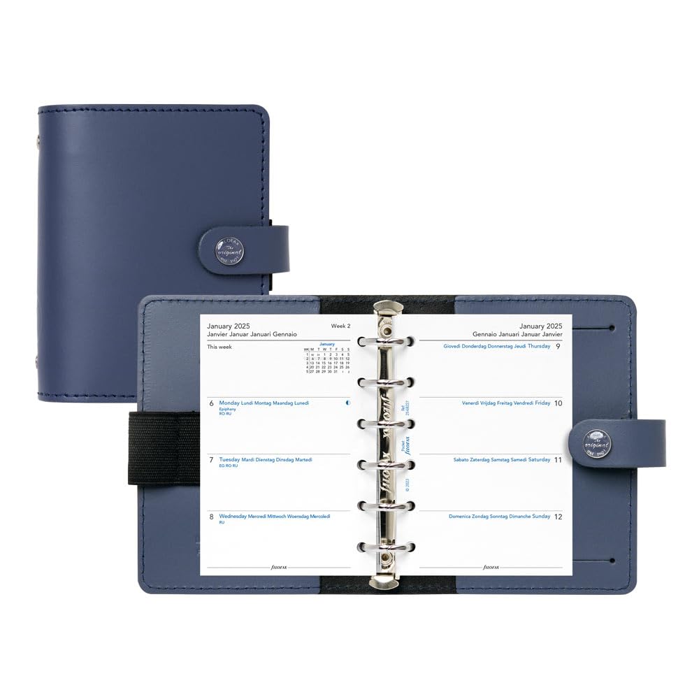 Filofax The Original Organizer, Pocket Size, Midnight Blue
